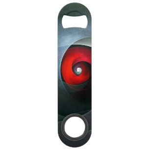 Red Swirl Artistic Modern Abstract Art Pattern #19