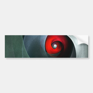 Red Swirl Artistic Modern Abstract Art Pattern #19 Bumper Sticker