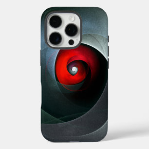 Red Swirl Artistic Modern Abstract Art Pattern #19 iPhone 16 Pro Case