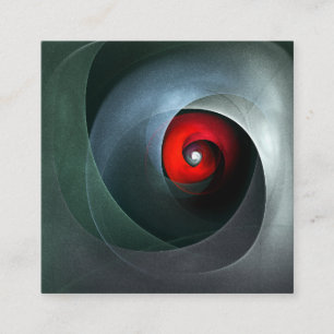 Red Swirl Artistic Modern Abstract Art Pattern #19 Enclosure Card