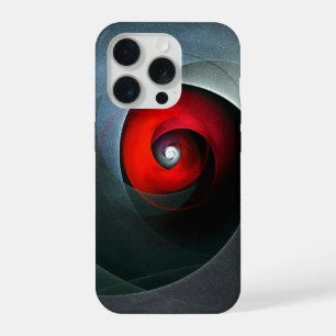 Red Swirl Artistic Modern Abstract Art Pattern #19 iPhone 15 Pro Case