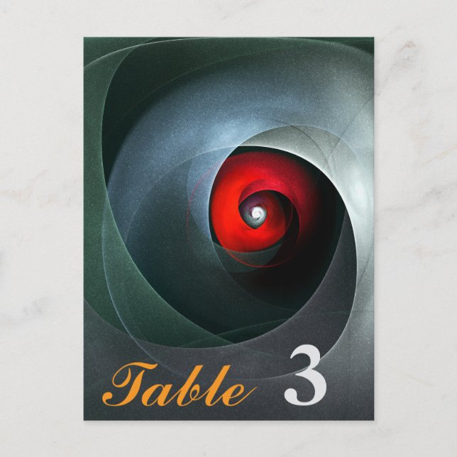 Red Swirl Artistic Modern Abstract Art Pattern #19 Postcard (Front)