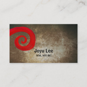 Red Swirl Business Card