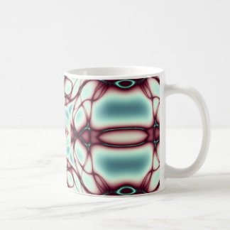 Red Swirls Abstract Art Coffee Mug