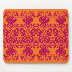 Red Swirls&Paisley Decorative Pattern mousepad