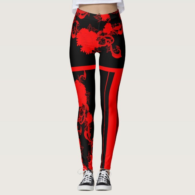 red swivel leggings (Front)