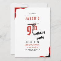 Red Sword Boy's Birthday Party
