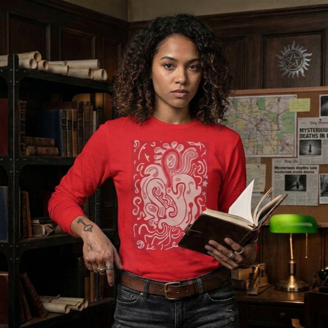 Red T-Shirt (AI product visualization, art is not AI)