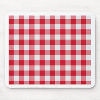 red table cloth mouse pad