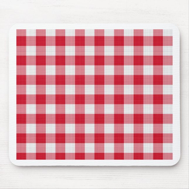 red table cloth mouse pad (Front)