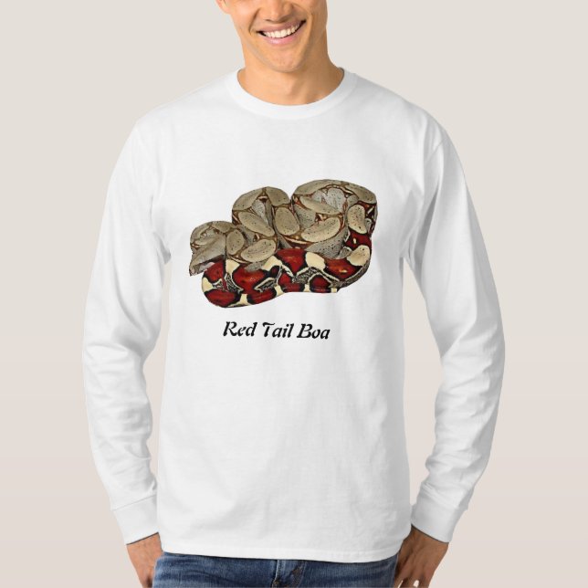 Red Tail Boa Basic Long Sleeve T-Shirt (Front)