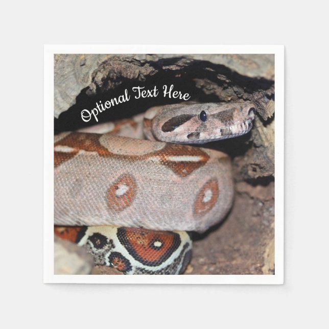 Red Tail Boa Constrictor Napkin (Front)