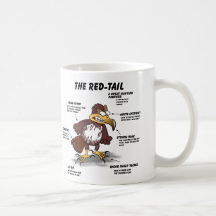 Red-tail Hawk Cartoon Coffee Mug