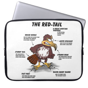 Red-tail Hawk Cartoon Laptop Sleeve