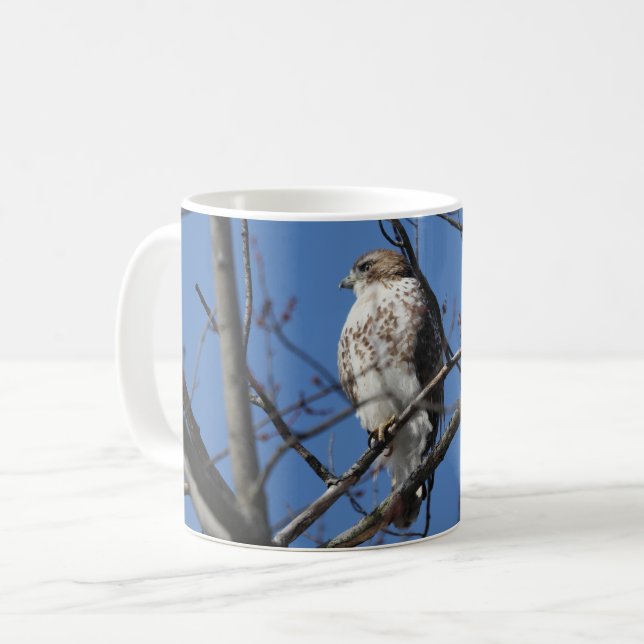 Red Tail Hawk Coffee Mug (Front Left)