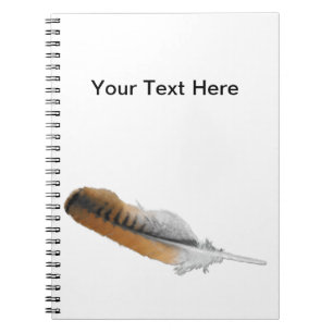 Red-tail Hawk feather Spiral Notebook