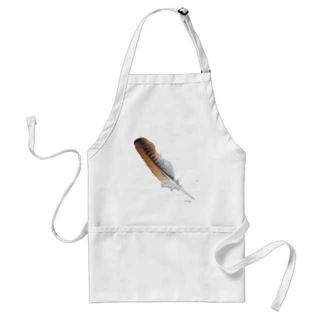 Red-tail Hawk feather Standard Apron (Front)