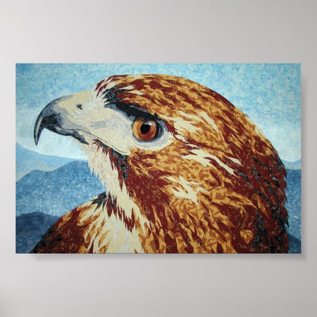 Red-tail Hawk-textile Poster (Front)