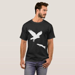 Red tail on squirrel silouette T-Shirt