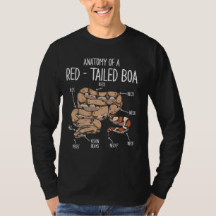 Red-Tailed Boa Snake Anatomy, Funny Cute Pet Repti T-Shirt