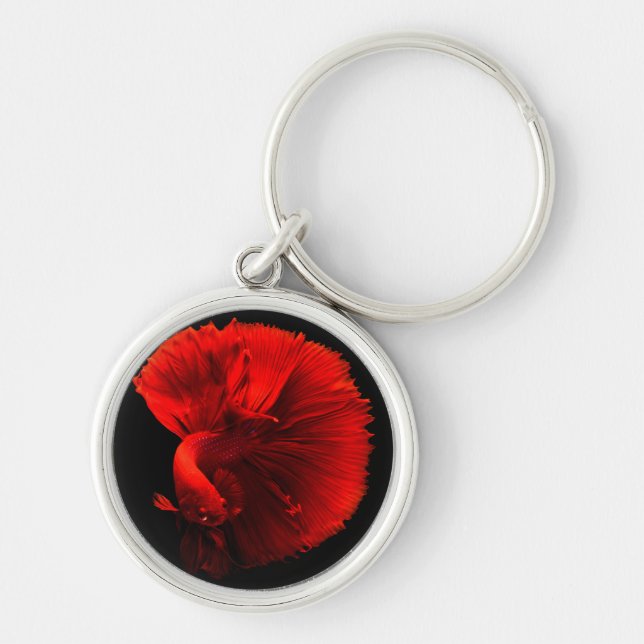 Red Tailed Fish Cntr Key Ring (Front)