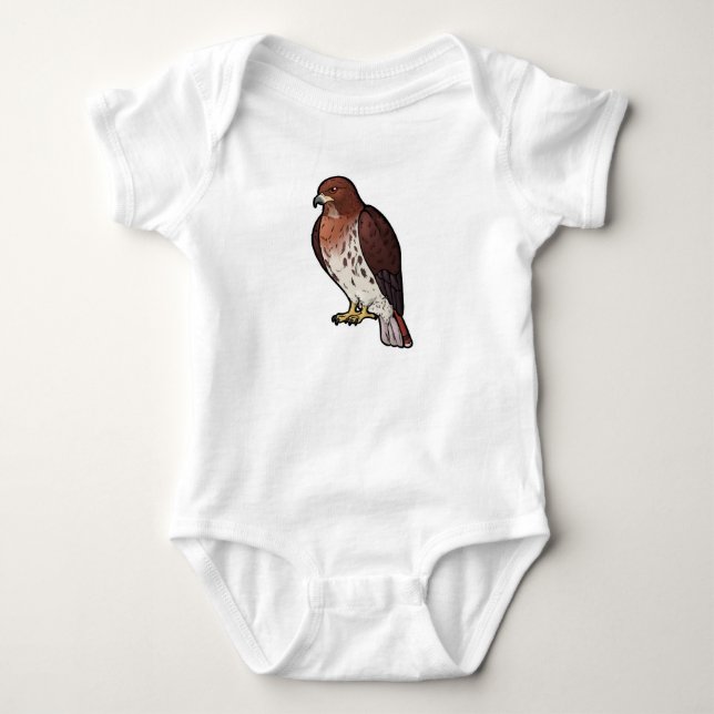 Red-Tailed Hawk Baby Bodysuit (Front)