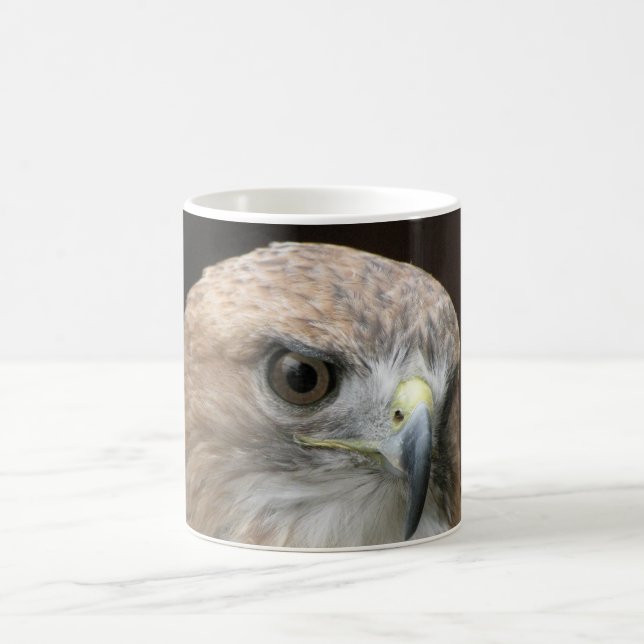Red tailed hawk coffee mug (Center)