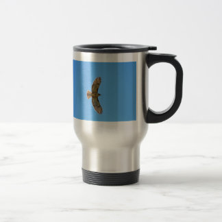 Red-Tailed Hawk in Flight Travel Mug