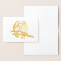 Red Tailed Hawk Lovebird Birds in Snow Christmas