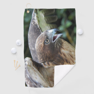 Red-tailed Hawk Raptor Photo Golf Towel