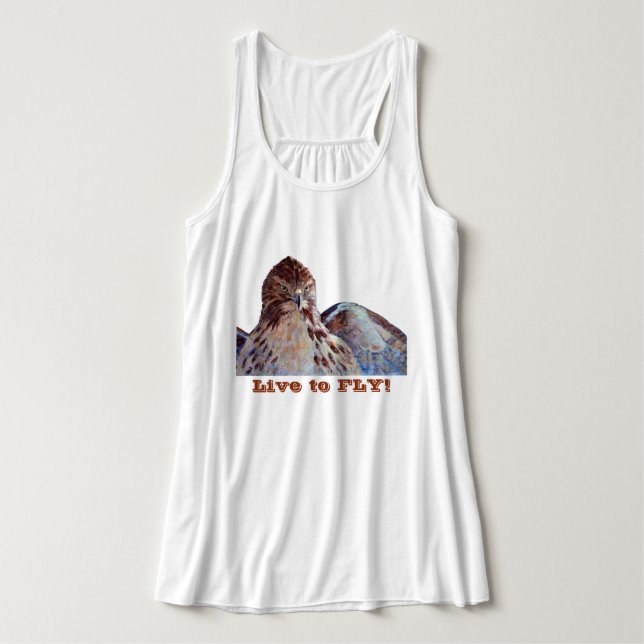 Red Tailed Hawk Singlet (Design Front)