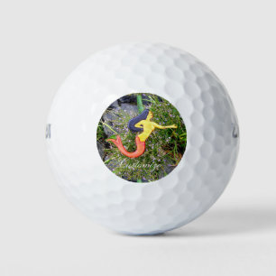 red-tailed sirena mermaid golf balls