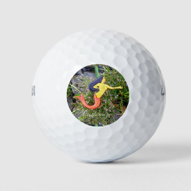 red-tailed sirena mermaid golf balls (Front)