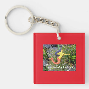 red-tailed sirena mermaid key ring