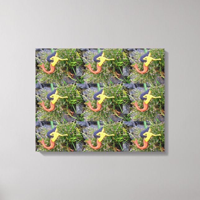 red-tailed sirena mermaids canvas print (Front)