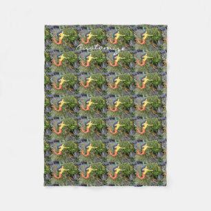 red-tailed sirena mermaids fleece blanket
