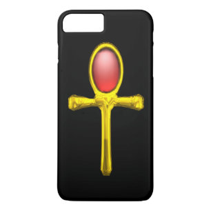 RED TALISMAN /GOLD EGYPTIAN ANKH Case-Mate iPhone CASE