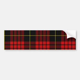 Red Tartan Bumper Sticker