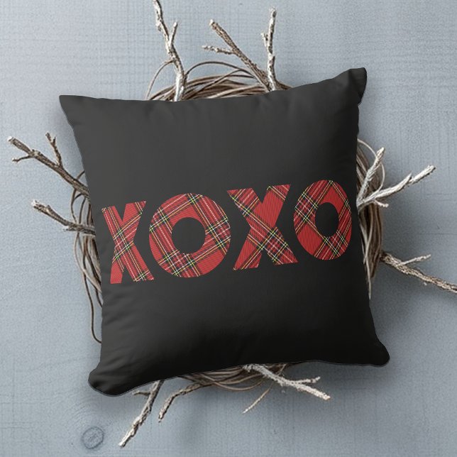Red Tartan Christmas Pattern Cushion (Creator Uploaded)