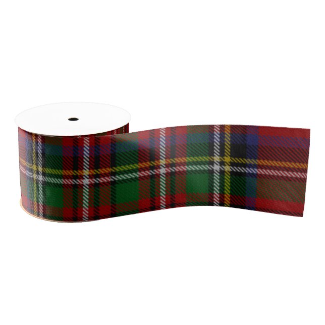 Red Tartan Christmas Ribbon Zazzle Bows & Ribbons Grosgrain Ribbon (Spool)