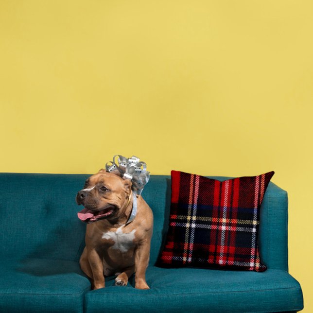 Red Tartan Cushion (Creator Uploaded)