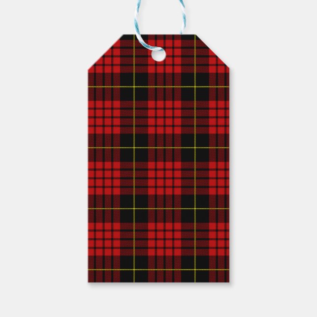 Red Tartan Gift Tags (Front)