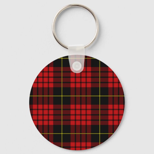 Red Tartan Keychain (Front)