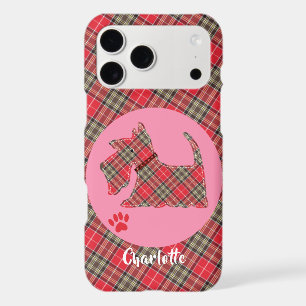 Red Tartan Plaid Scottie Dog Cute Dog Personalised