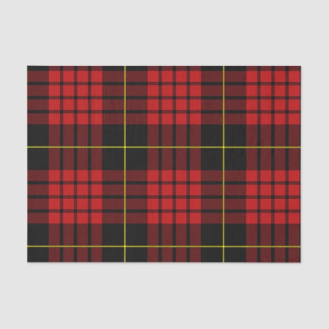 Red Tartan Tissue Paper (Front)