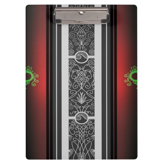 Red Tattoo Surf Clipboard (Front)
