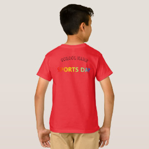 Red Team Cheer stand  leading Squad sport Day  T-Shirt