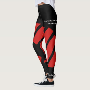 Red Team/Club Leggings with Fake Shorts