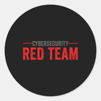 Red Team Cybersecurity It Security Expert Classic Round Sticker