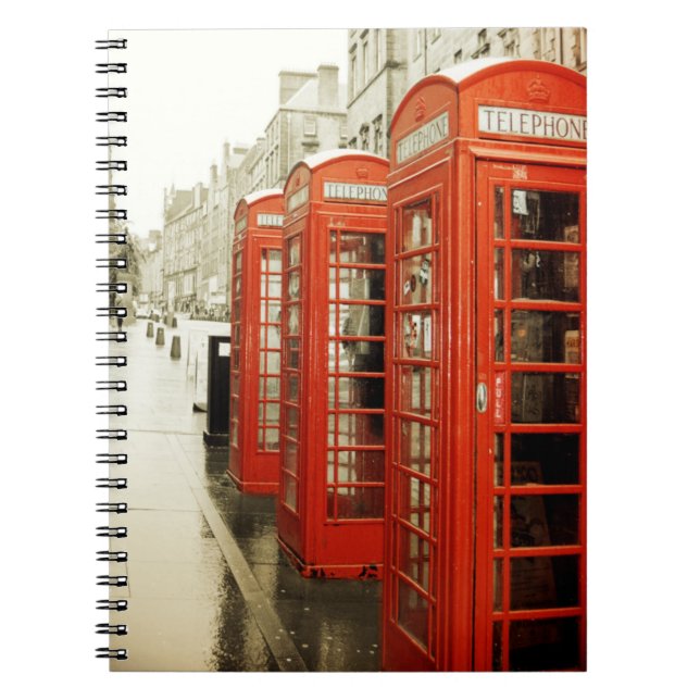 Red telephone booths notebook (Front)